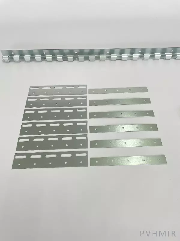 Крепеж для ПВХ завесы - гребенка и пластины 200мм